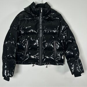 Manière De Voir Black Puffer Jacket Size Medium